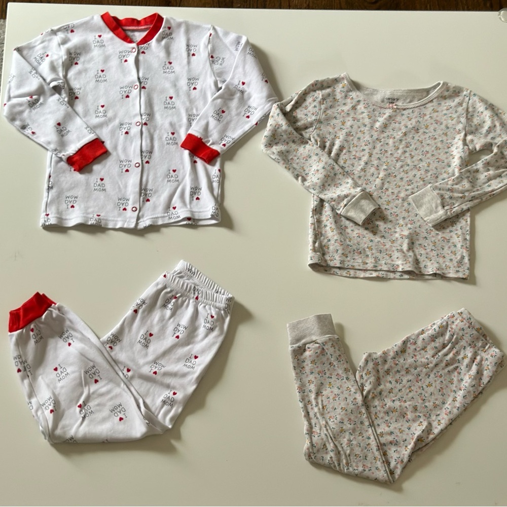 Bundle of 2 pajamas girls size 6